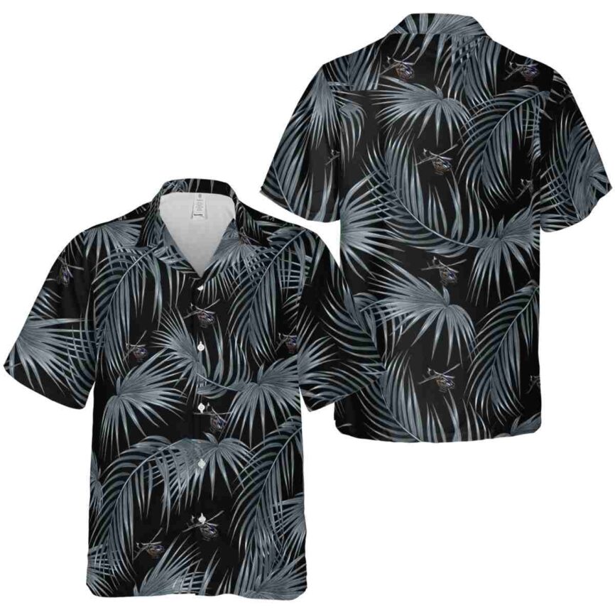 Helicopter Palm Frond Hawaiian Shirt Premium grade