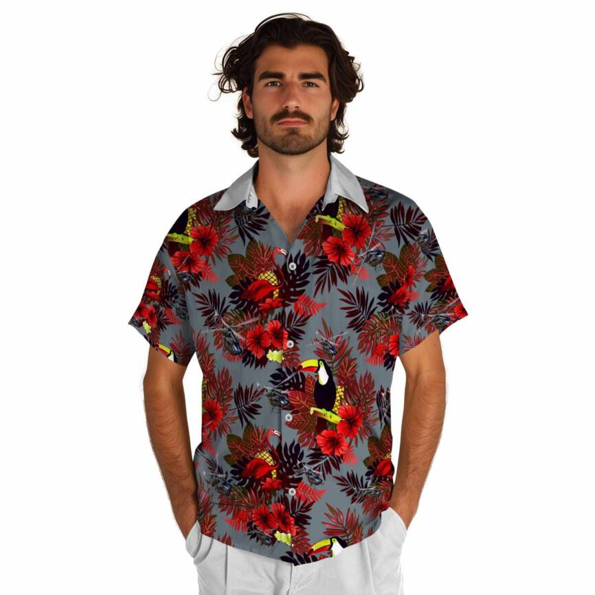 Helicopter Tropical Bird Hawaiian Shirt New Arrival