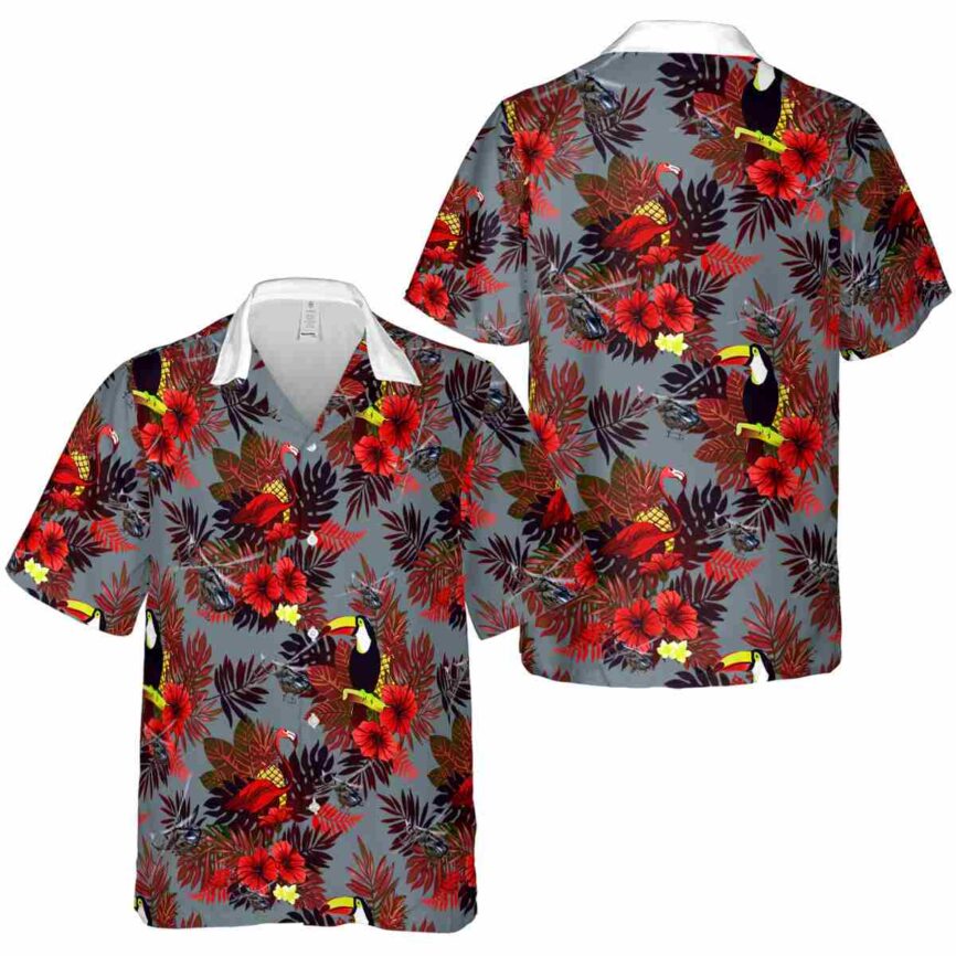 Helicopter Tropical Bird Hawaiian Shirt Premium grade