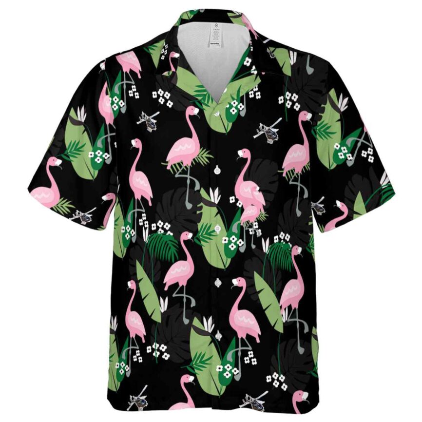 Helicopter Tropical Flamingo Hawaiian Shirt Fashion forward
