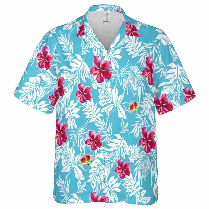 Hibiscus Bold Foliage Hawaiian Shirt Fashion forward
