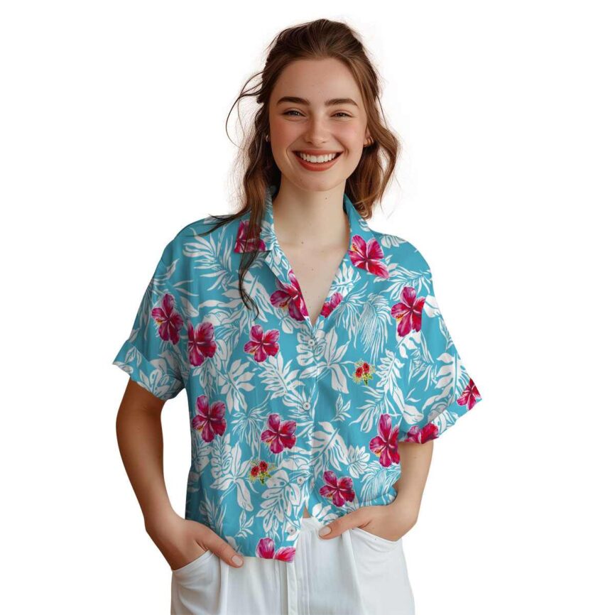 Hibiscus Bold Foliage Hawaiian Shirt Top rated