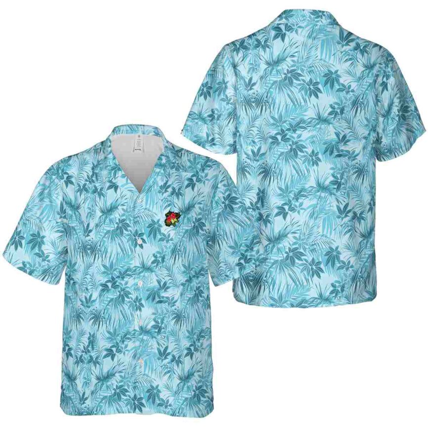 Hibiscus Foliage Print Hawaiian Shirt Premium grade