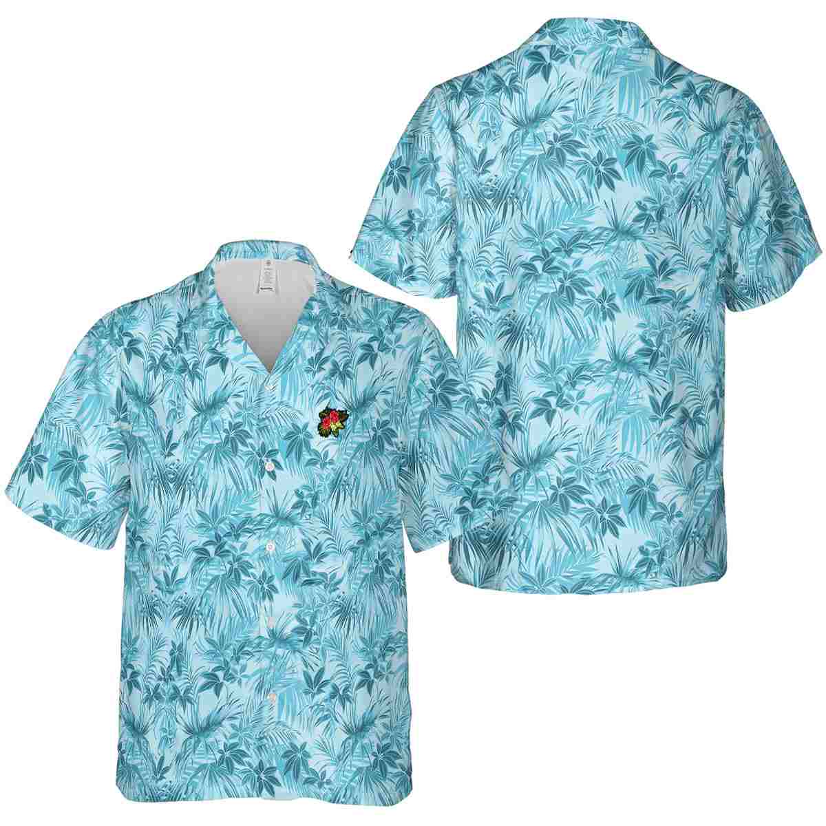 Hibiscus Foliage Print Hawaiian Shirt Premium grade Hibiscus Foliage Print Hawaiian Shirt Premium grade