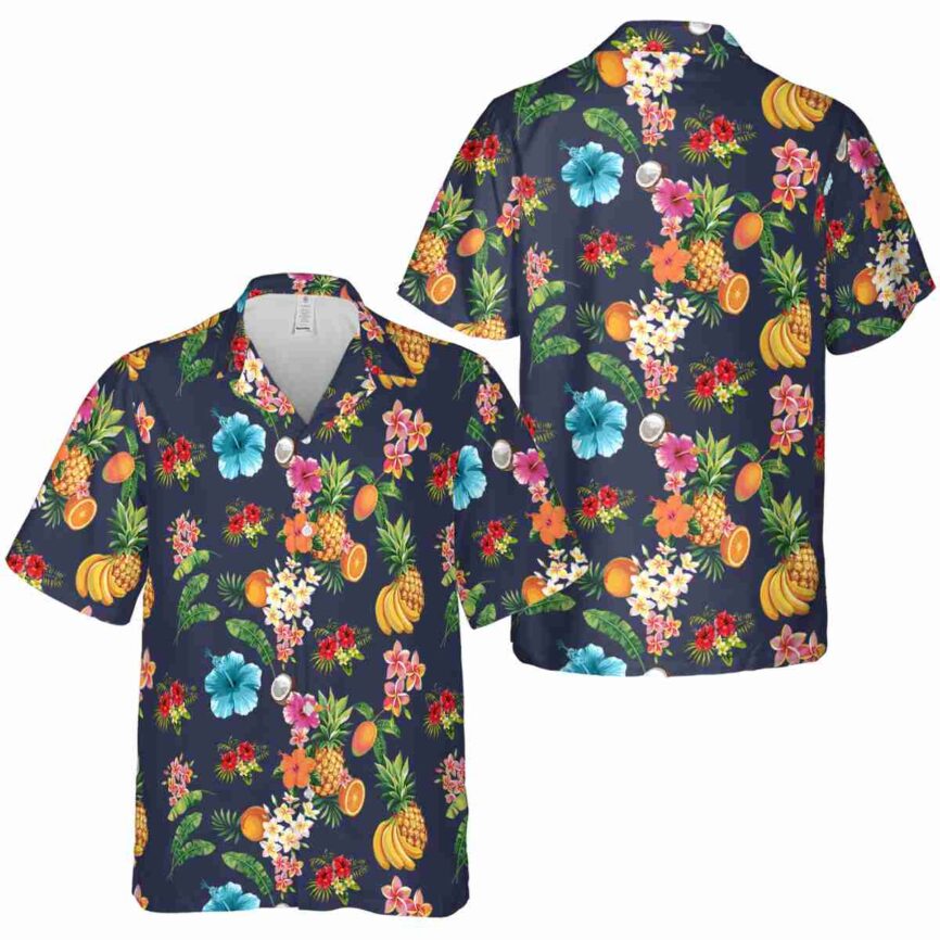 Hibiscus Fruit Pattern Hawaiian Shirt Premium grade
