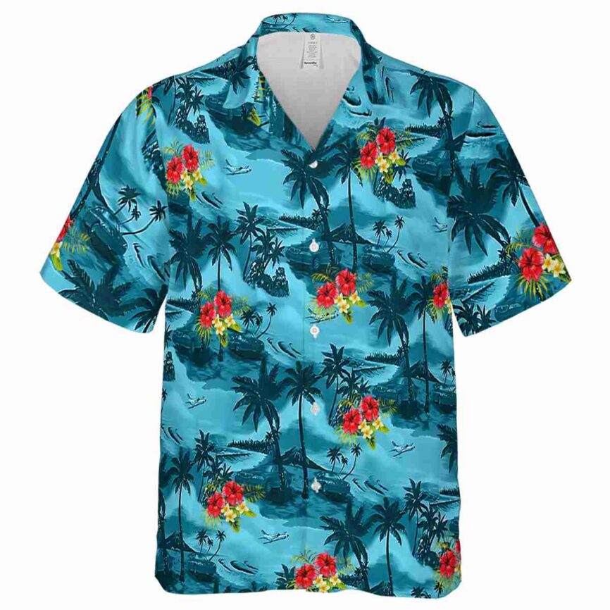 Hibiscus Island Beach Hawaiian Shirt Fashion forward