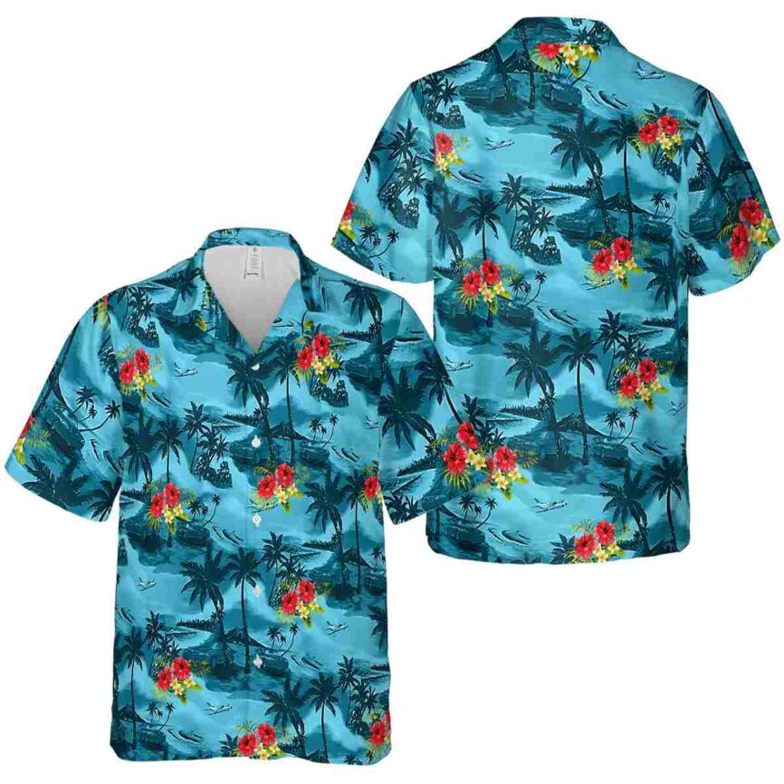 Hibiscus Island Beach Hawaiian Shirt Premium grade