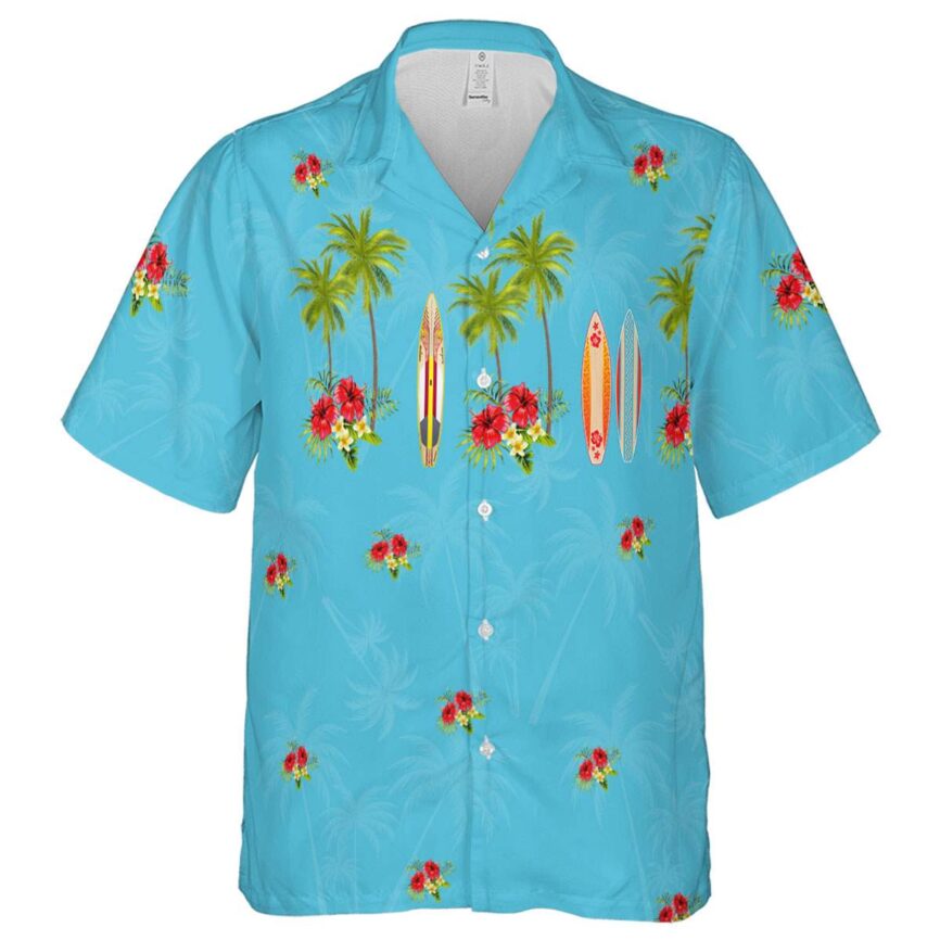 Hibiscus Island Theme Hawaiian Shirt Fashion forward