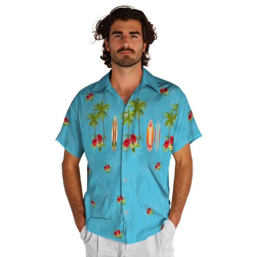 Hibiscus Island Theme Hawaiian Shirt New Arrival