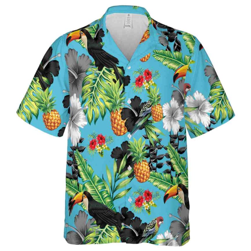 Hibiscus Leafy Toucan Hawaiian Shirt Fashion forward