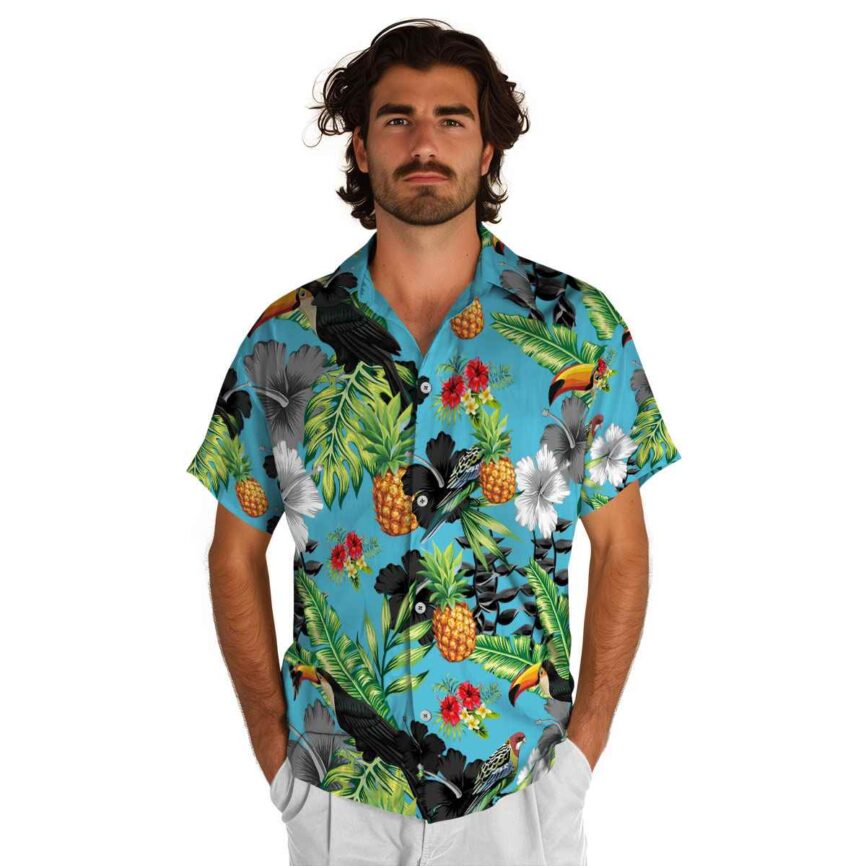 Hibiscus Leafy Toucan Hawaiian Shirt New Arrival