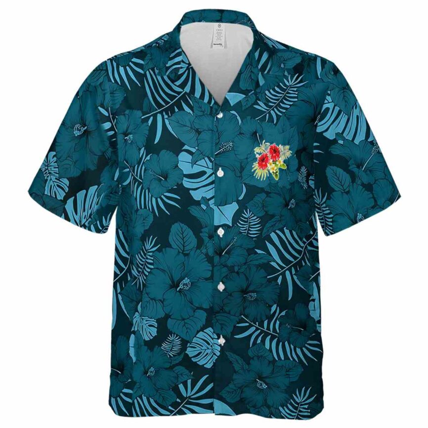Hibiscus Monochrome Floral Hawaiian Shirt Fashion forward