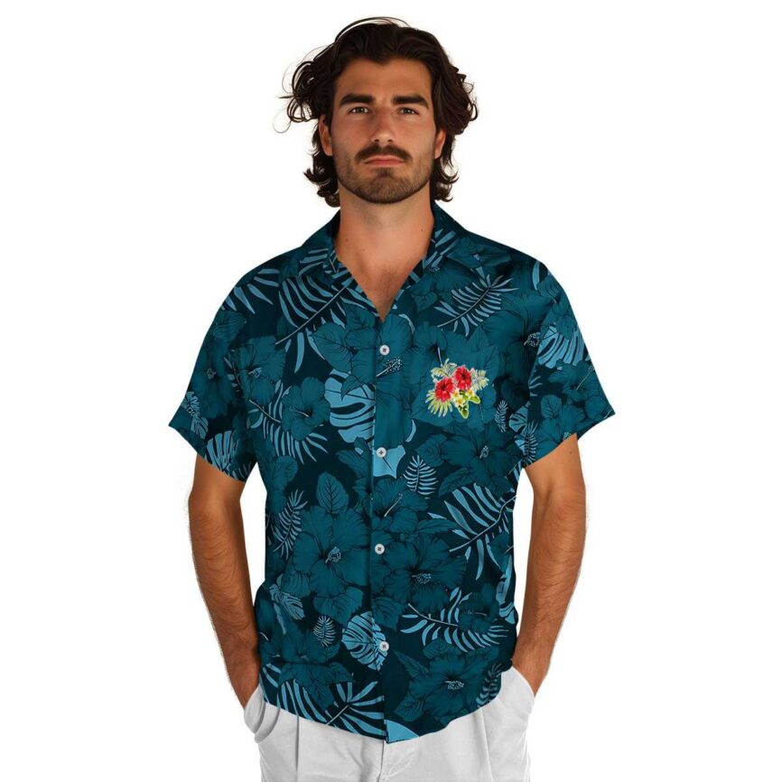 Hibiscus Monochrome Floral Hawaiian Shirt New Arrival