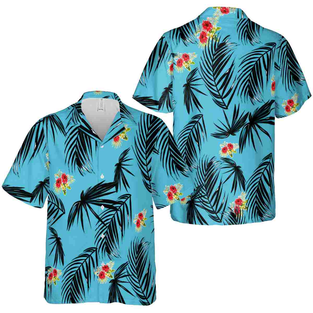 Hibiscus Monochrome Palm Hawaiian Shirt Premium grade Hibiscus Monochrome Palm Hawaiian Shirt Premium grade
