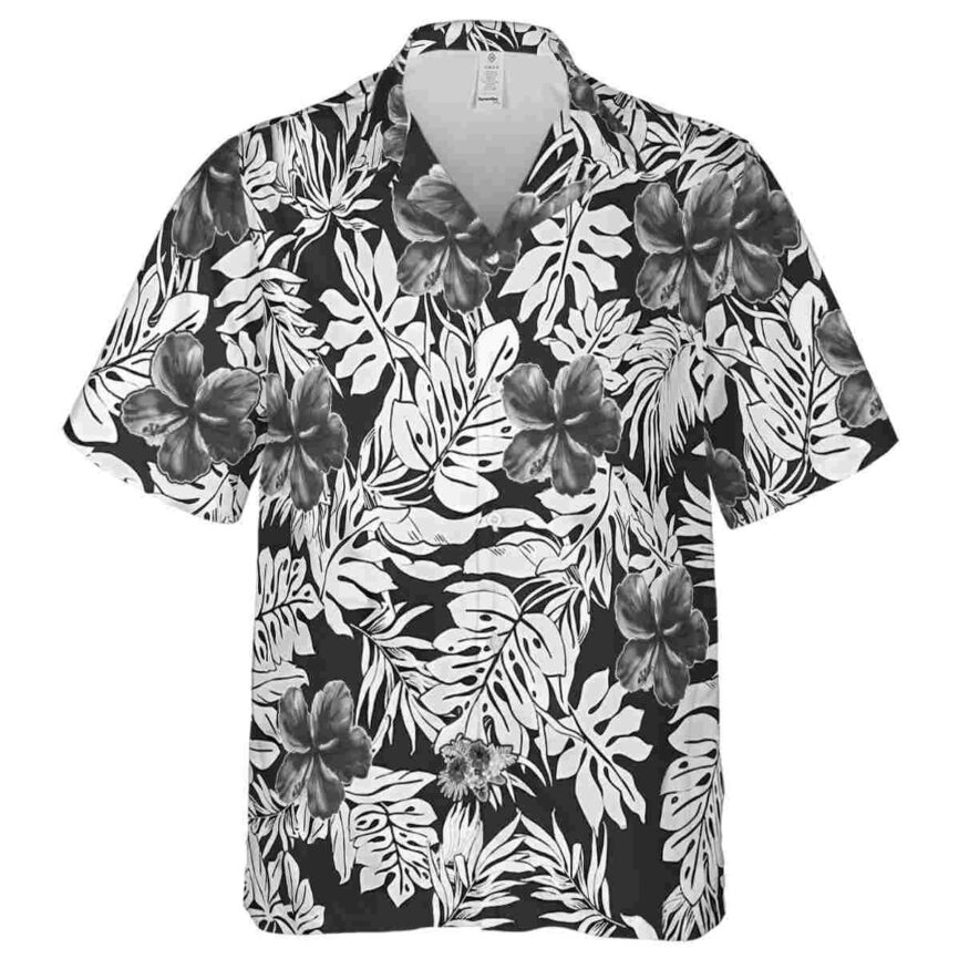 Hibiscus Monstera Foliage Hawaiian Shirt Fashion forward