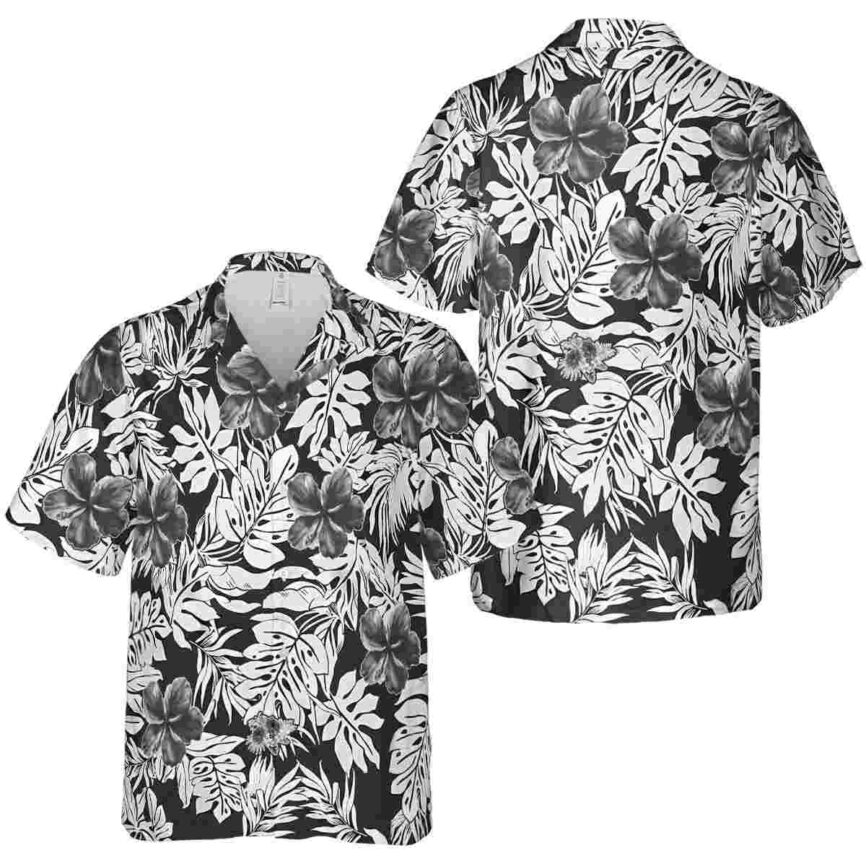 Hibiscus Monstera Foliage Hawaiian Shirt Premium grade