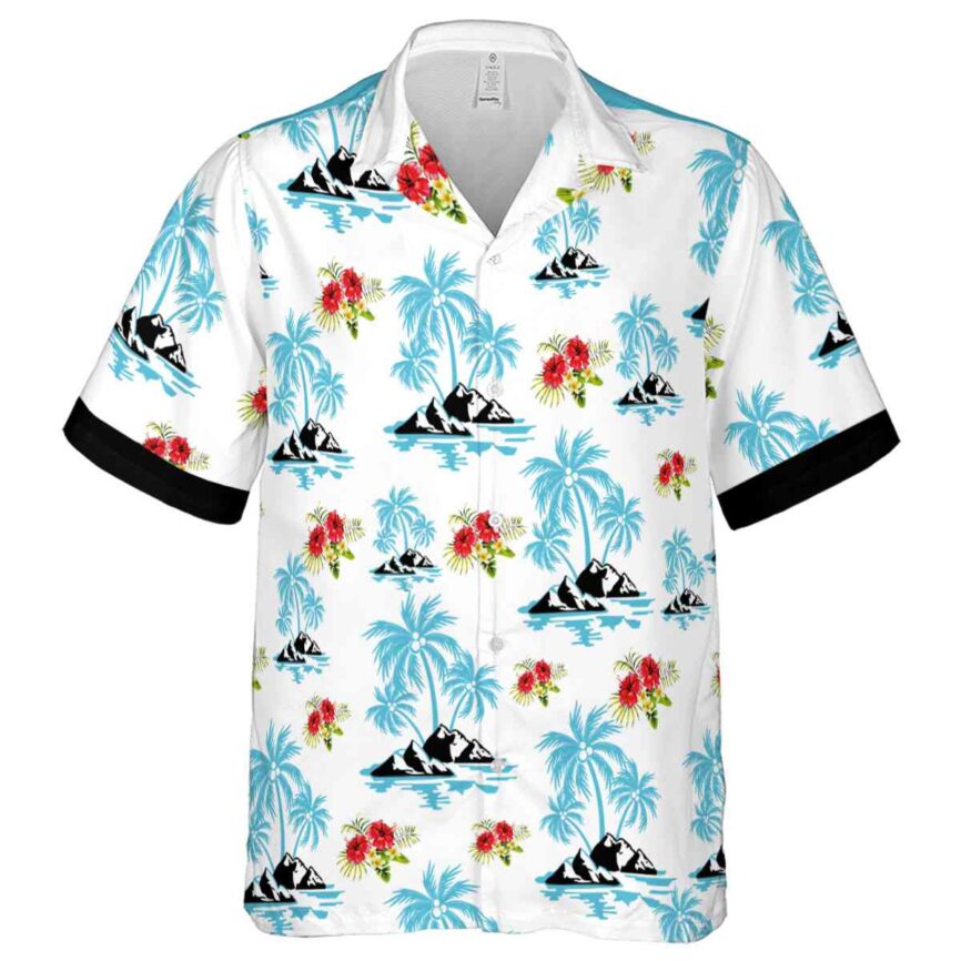 Hibiscus Palm Island Graphic Hawaiian Shirt Fashion forward