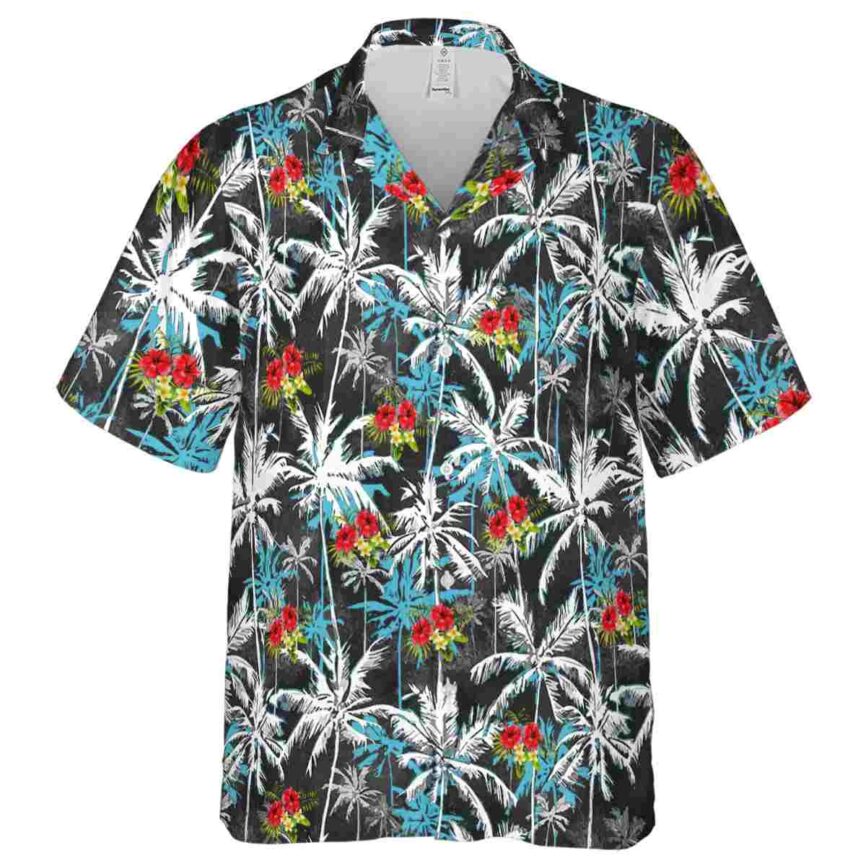 Hibiscus Palm Themed Hawaiian Shirt Fashion forward