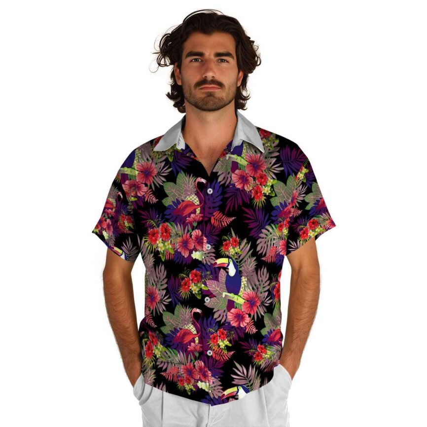 Hibiscus Tropical Bird Hawaiian Shirt New Arrival