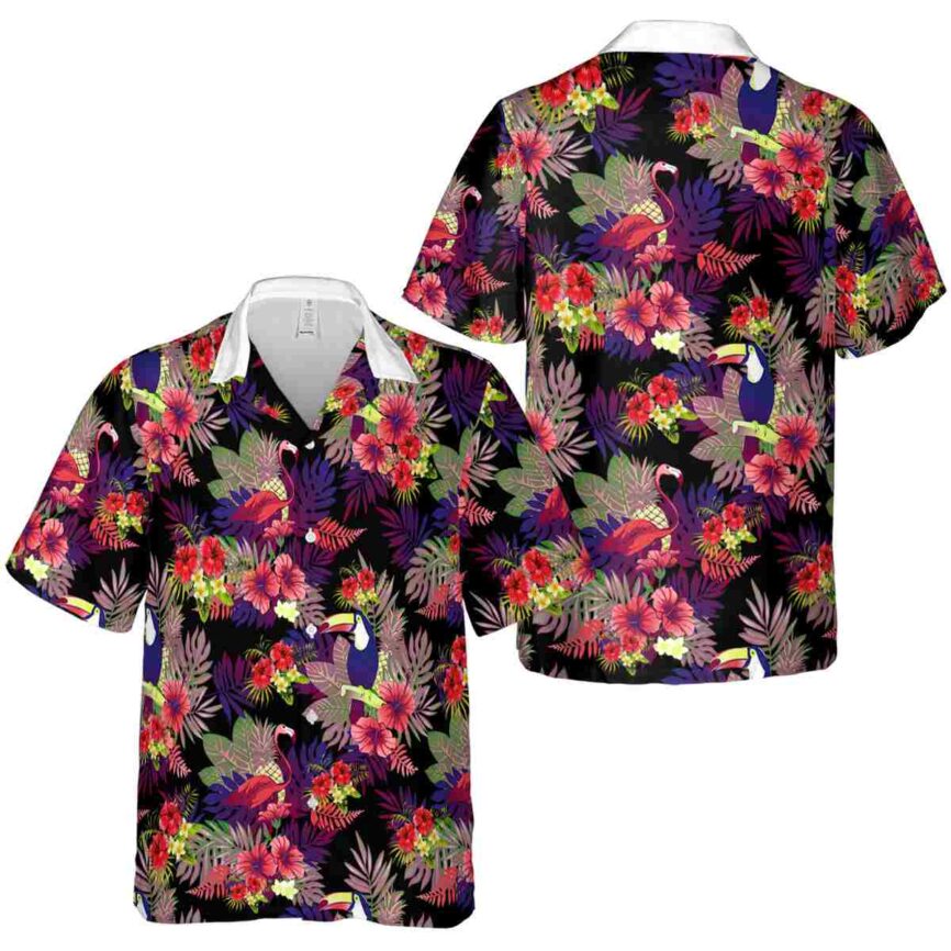 Hibiscus Tropical Bird Hawaiian Shirt Premium grade
