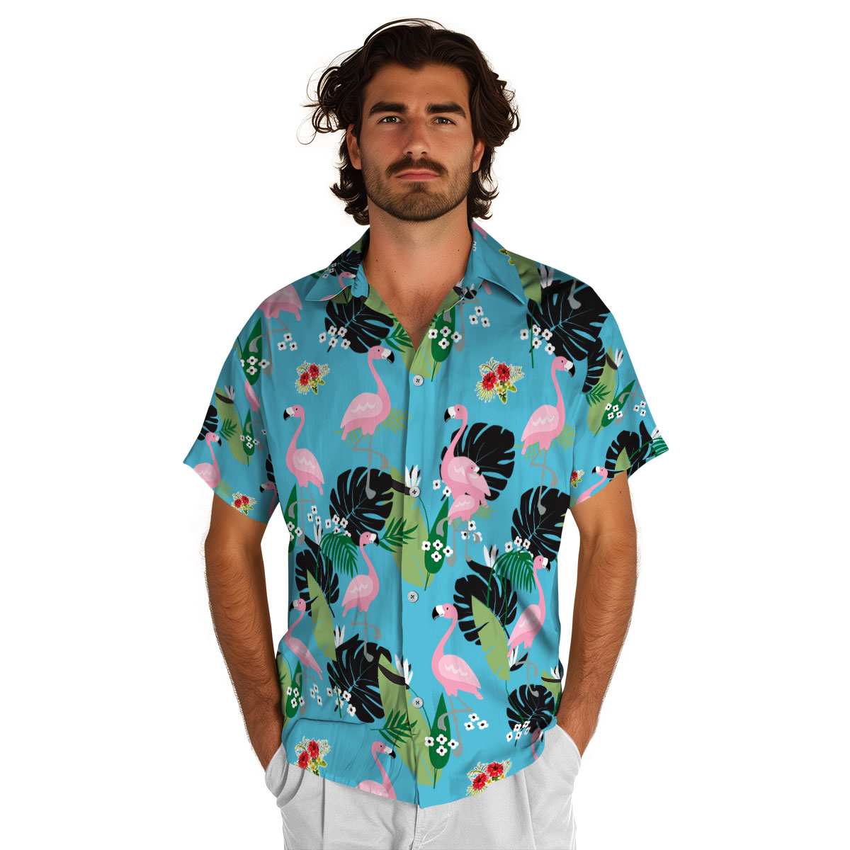 Hibiscus Tropical Flamingo Hawaiian Shirt New Arrival Hibiscus Tropical Flamingo Hawaiian Shirt New Arrival
