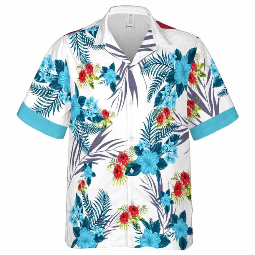 Hibiscus US Flag Floral Hawaiian Shirt Fashion forward
