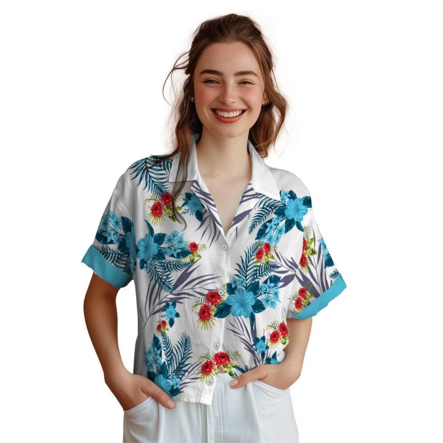 Hibiscus US Flag Floral Hawaiian Shirt Top rated