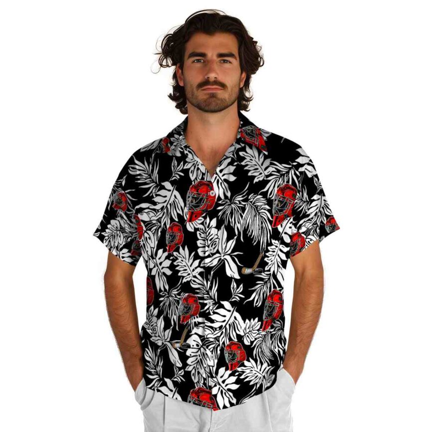 Hockey Bold Foliage Hawaiian Shirt New Arrival