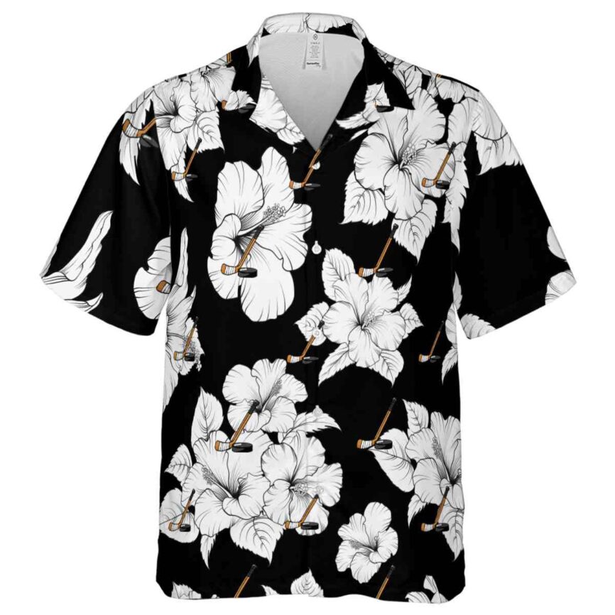 Hockey Hibiscus Flower Hawaiian Shirt Fashion forward