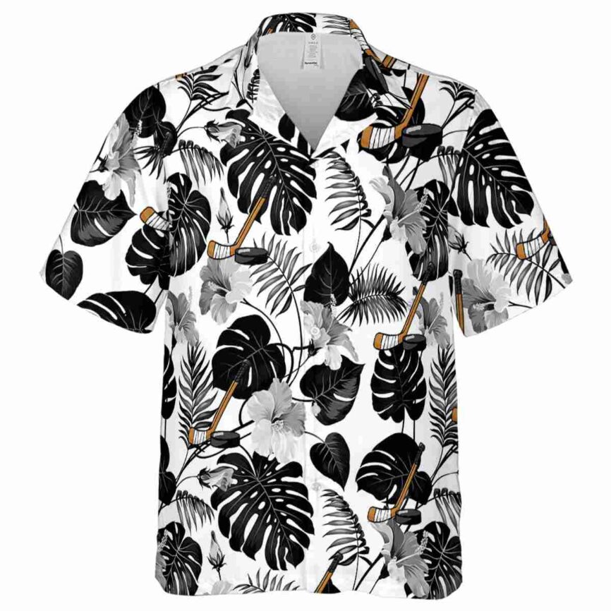 Hockey Leaf Pattern Hawaiian Shirt Fashion forward