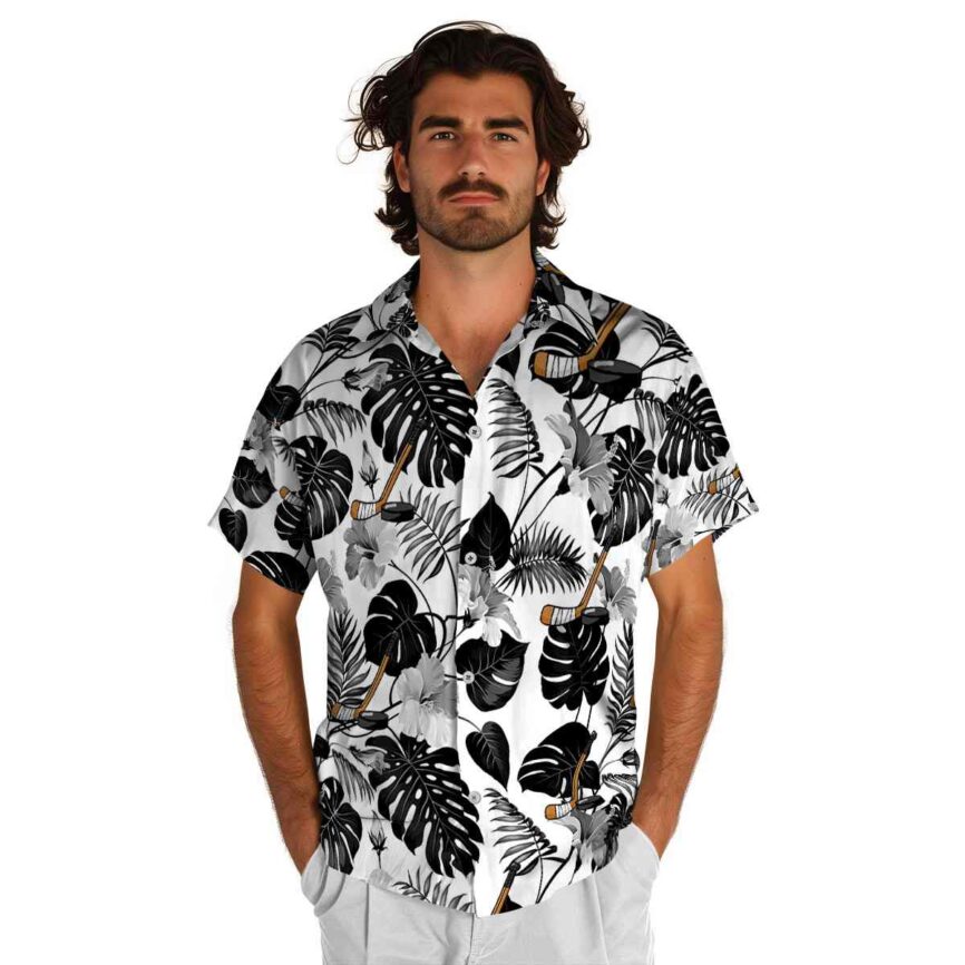 Hockey Leaf Pattern Hawaiian Shirt New Arrival