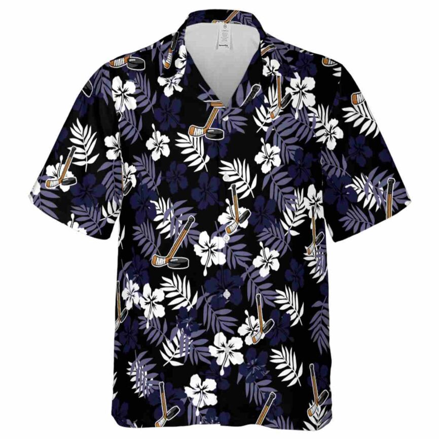 Hockey Leafy Hibiscus Hawaiian Shirt Fashion forward