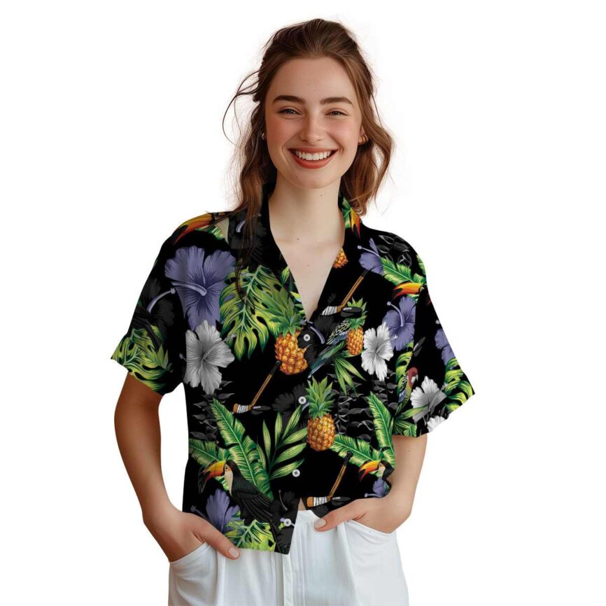 Hockey Leafy Toucan Hawaiian Shirt Top rated
