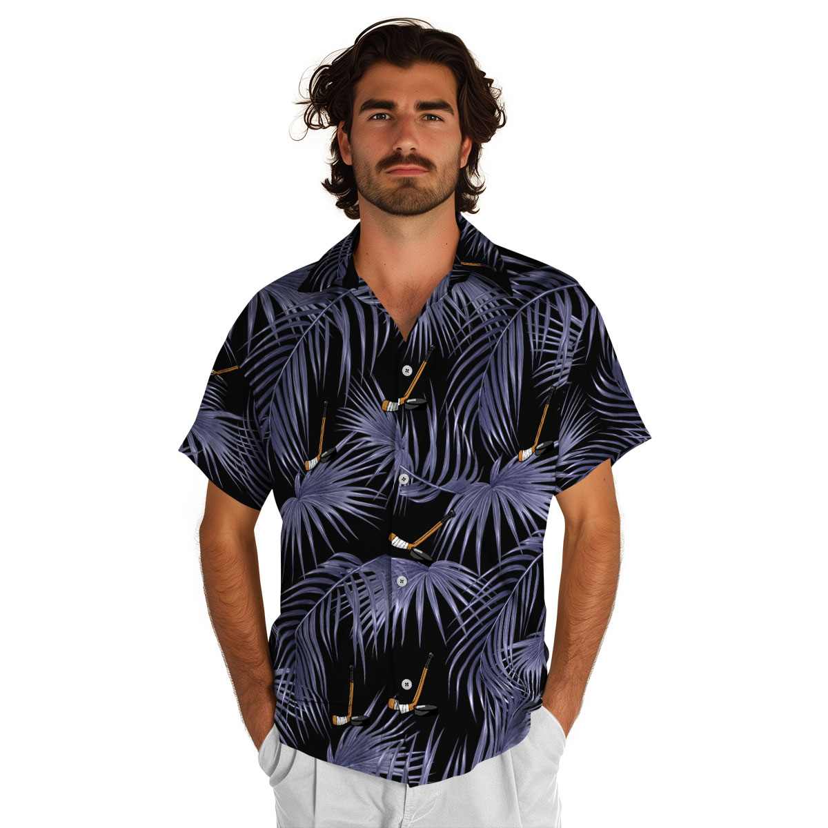 Hockey Palm Frond Hawaiian Shirt New Arrival Hockey Palm Frond Hawaiian Shirt New Arrival