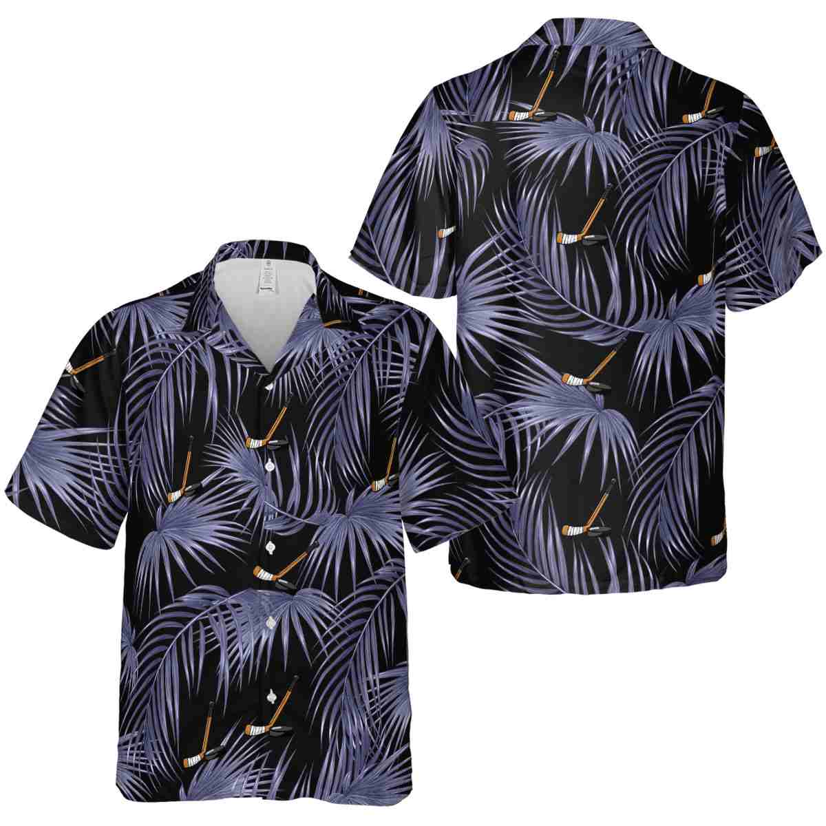 Hockey Palm Frond Hawaiian Shirt Premium grade Hockey Palm Frond Hawaiian Shirt Premium grade