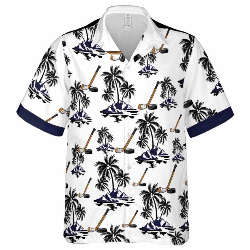 Hockey Palm Island Graphic Hawaiian Shirt Fashion forward