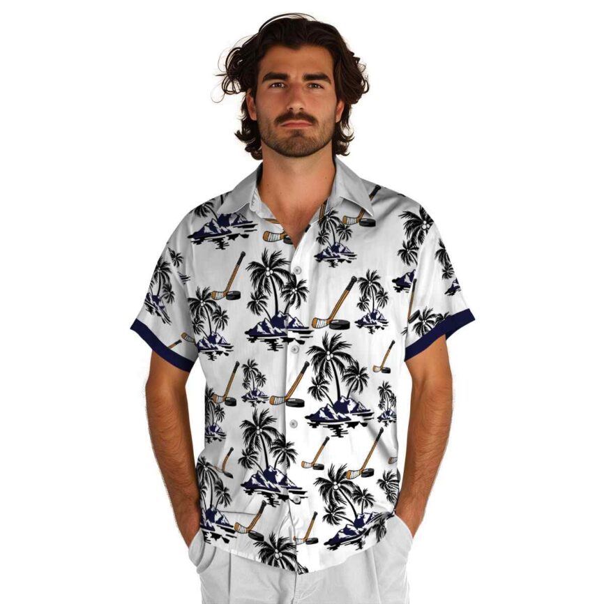Hockey Palm Island Graphic Hawaiian Shirt New Arrival
