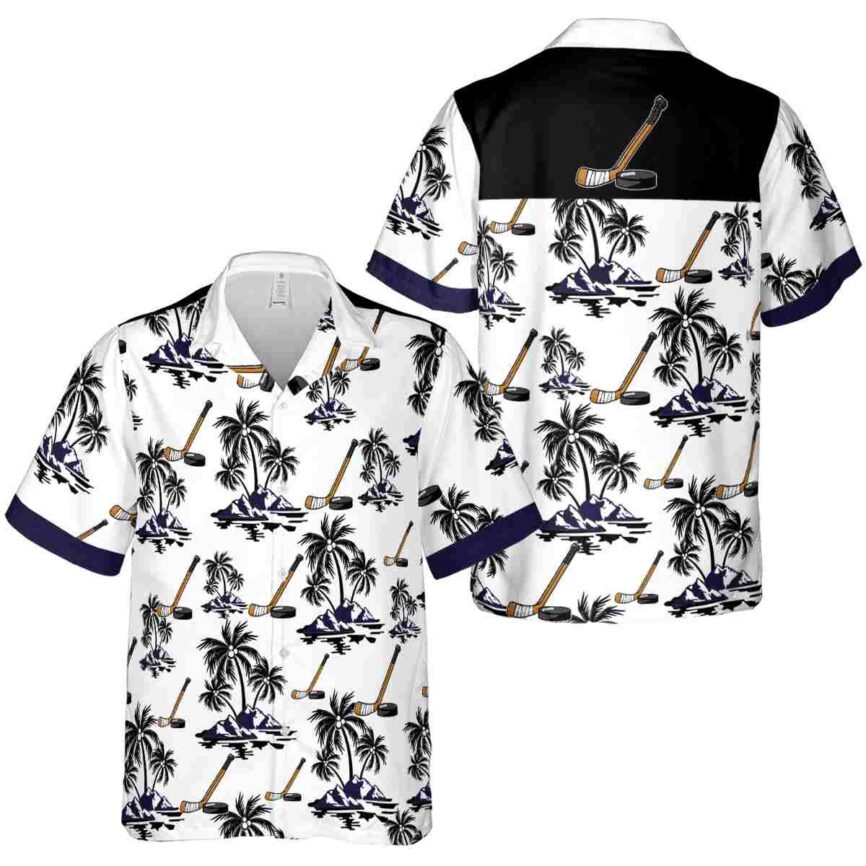 Hockey Palm Island Graphic Hawaiian Shirt Premium grade