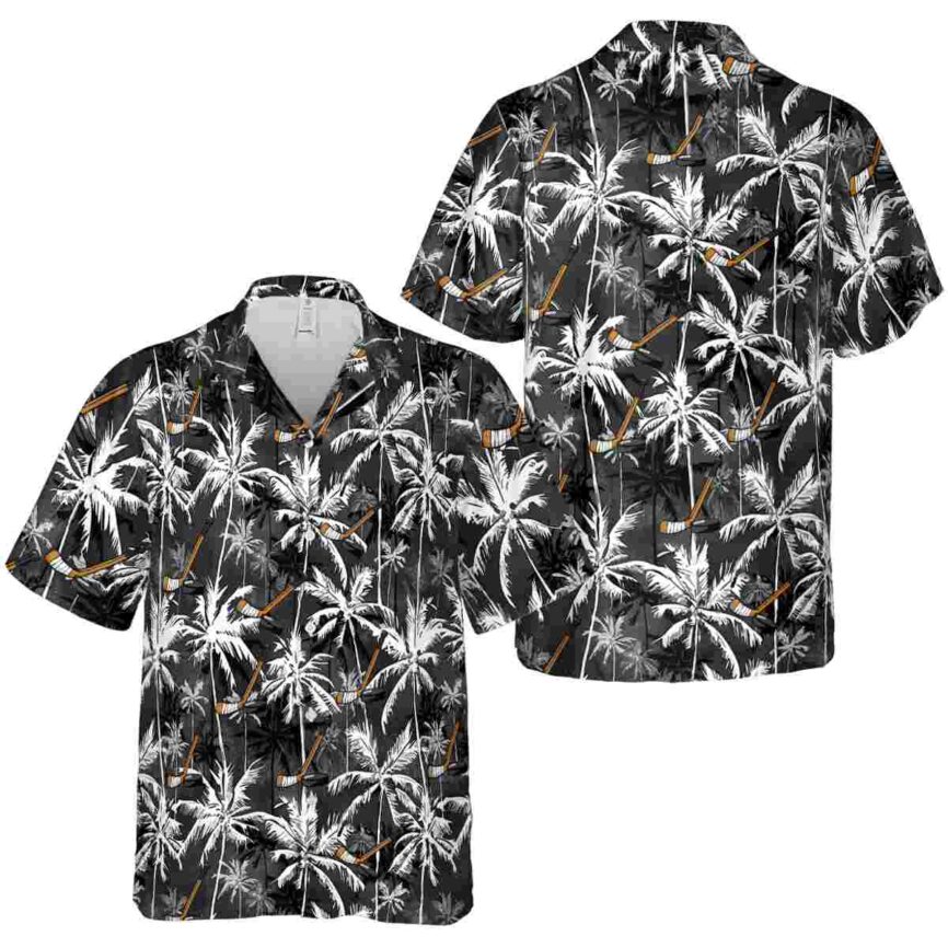 Hockey Palm Themed Hawaiian Shirt Premium grade