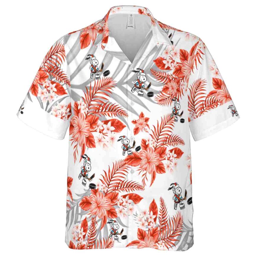 Hockey Tropical Blossom Hawaiian Shirt Fashion forward