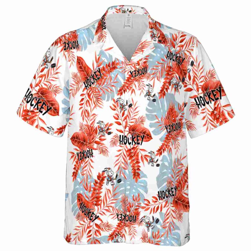 Hockey Tropical Fronds Hawaiian Shirt Fashion forward
