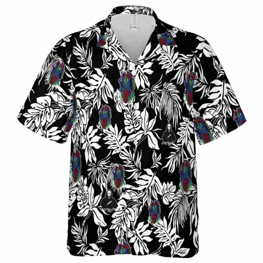 Horror Bold Foliage Hawaiian Shirt Fashion forward