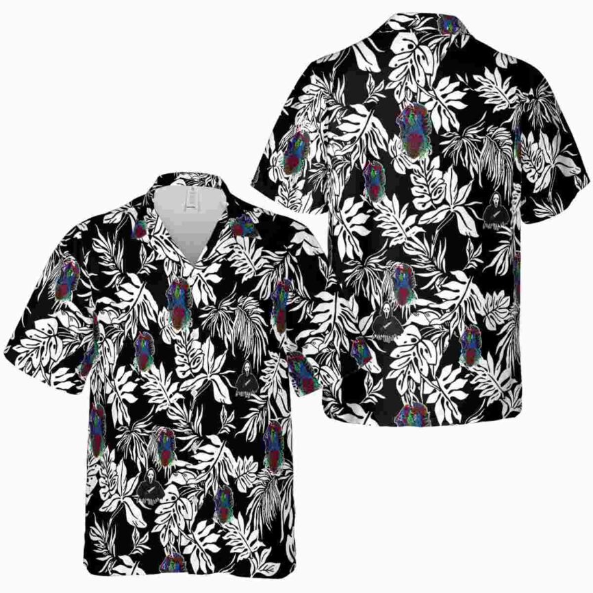 Horror Bold Foliage Hawaiian Shirt Premium grade