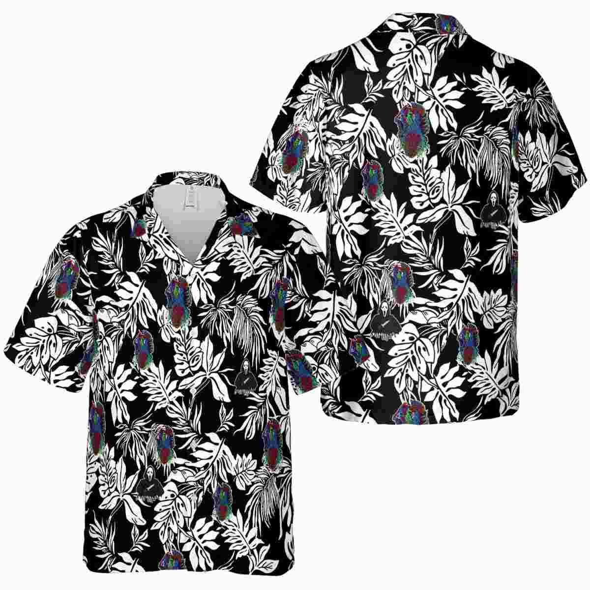 Horror Bold Foliage Hawaiian Shirt Premium grade Horror Bold Foliage Hawaiian Shirt Premium grade