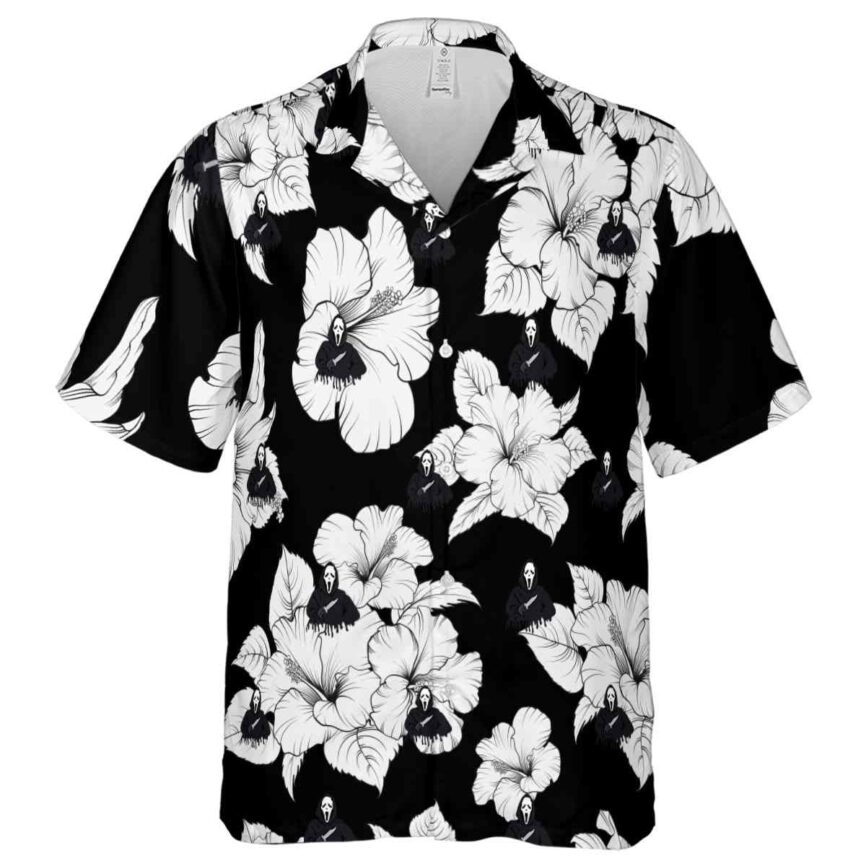 Horror Hibiscus Flower Hawaiian Shirt Fashion forward