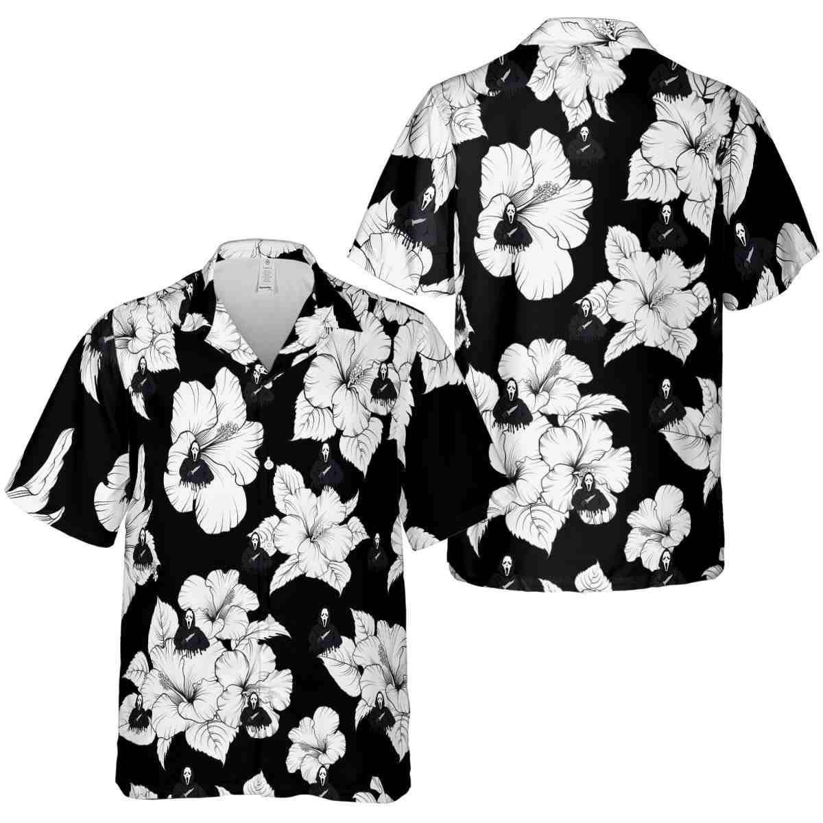 Horror Hibiscus Flower Hawaiian Shirt Premium grade Horror Hibiscus Flower Hawaiian Shirt Premium grade