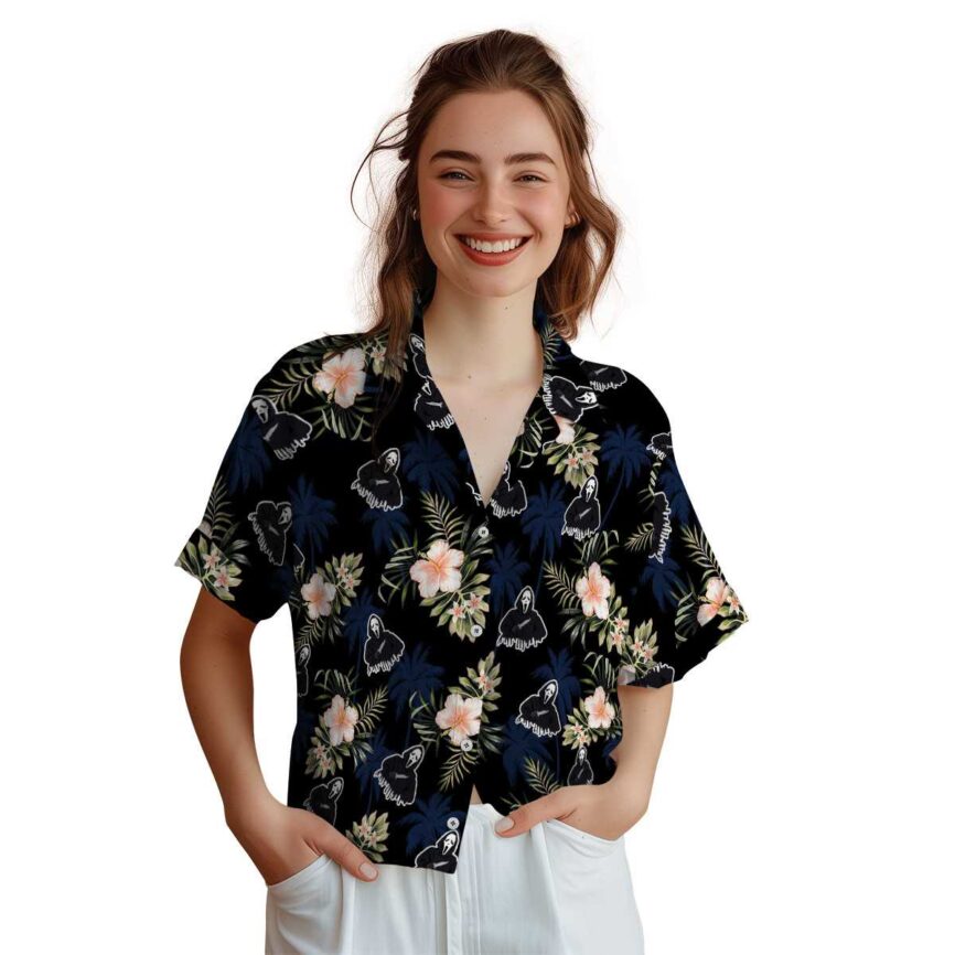 Horror Hibiscus Palm Hawaiian Shirt Top rated