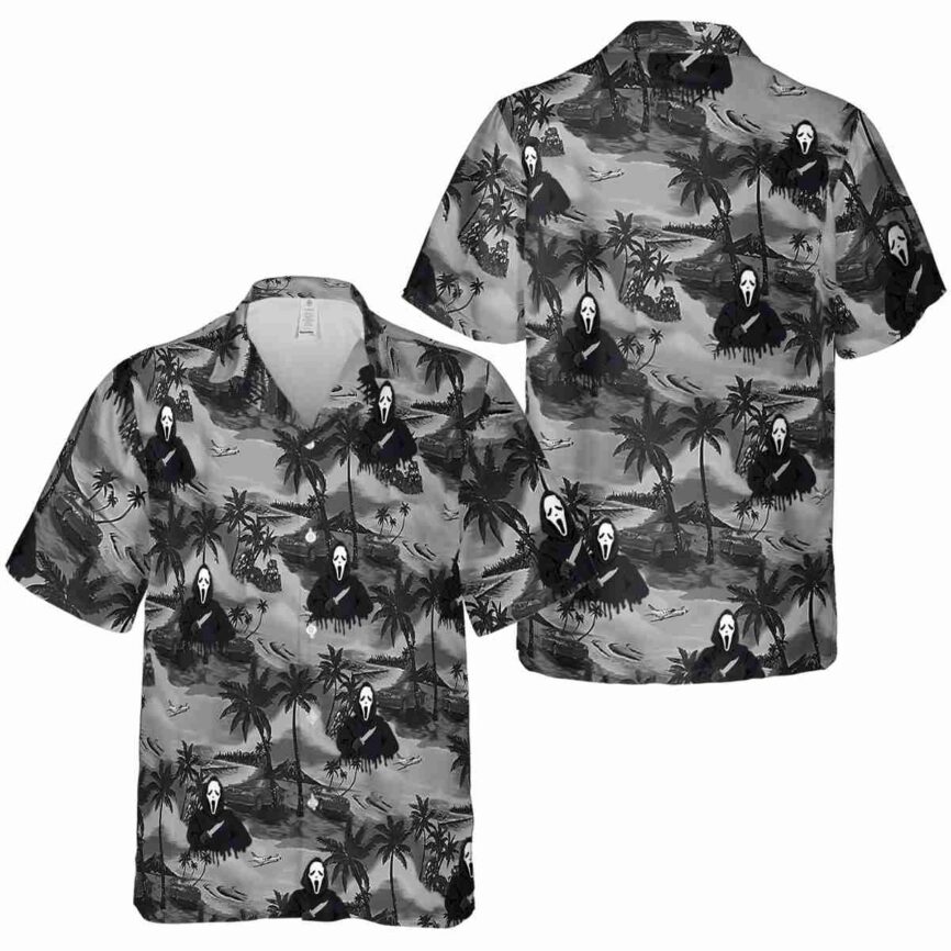 Horror Island Beach Hawaiian Shirt Premium grade