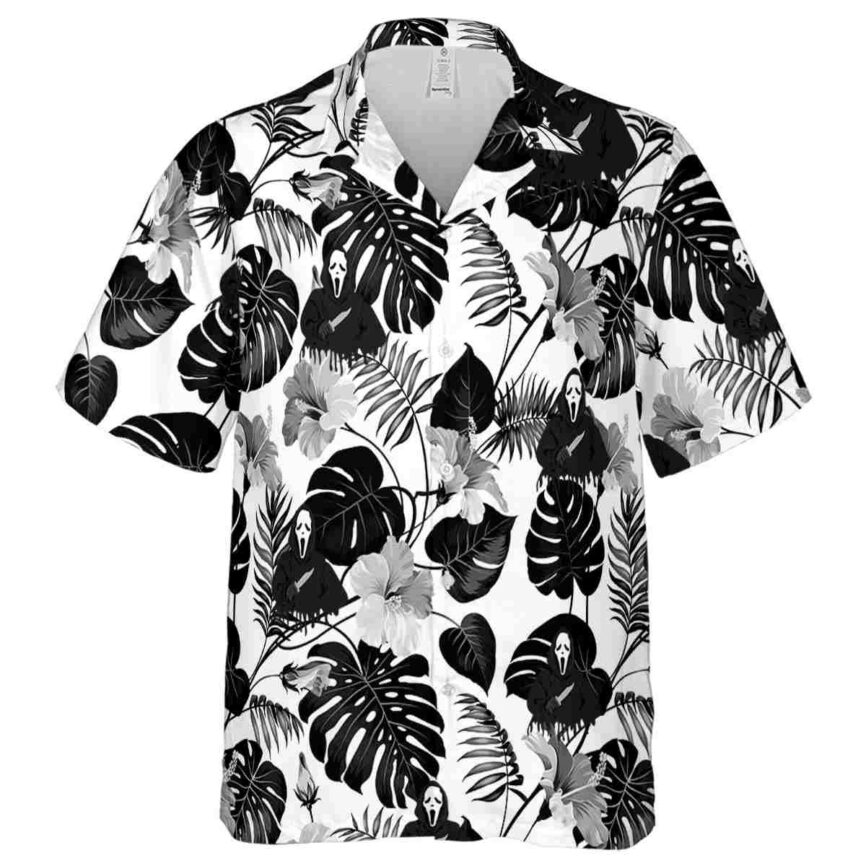 Horror Leaf Pattern Hawaiian Shirt Fashion forward