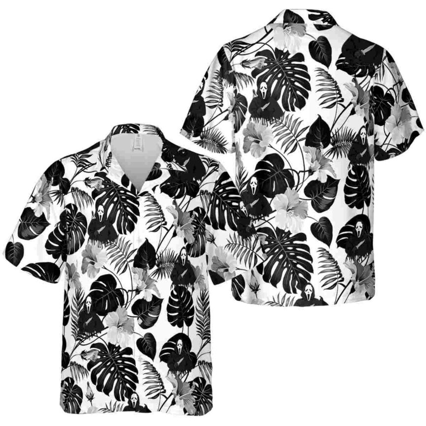 Horror Leaf Pattern Hawaiian Shirt Premium grade